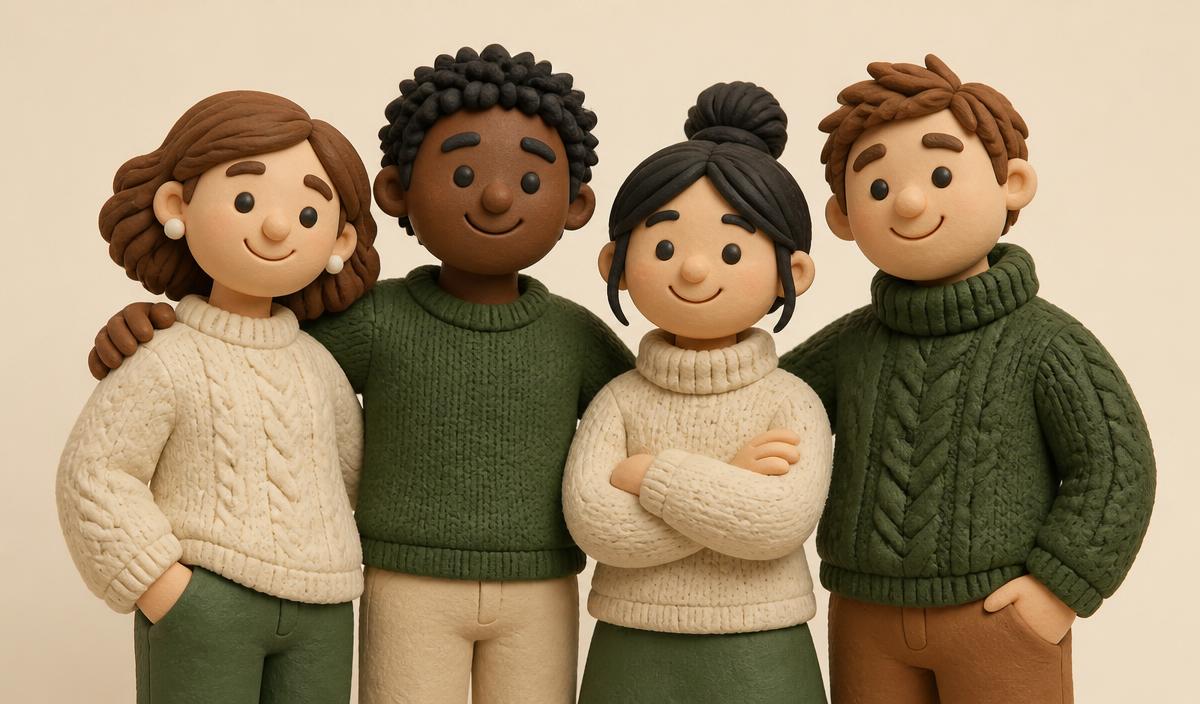 Clay-style illustration of the team behind AI Marketing Concierge